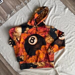 Supreme Orange and Black Hoodie